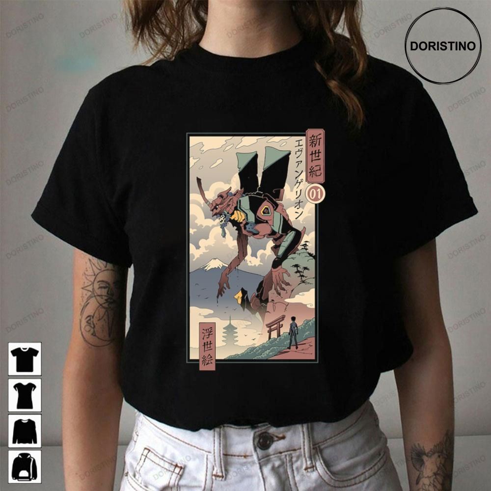 Evangelion Ukiyo Neon Genesis Evangelion Limited Edition T-shirts